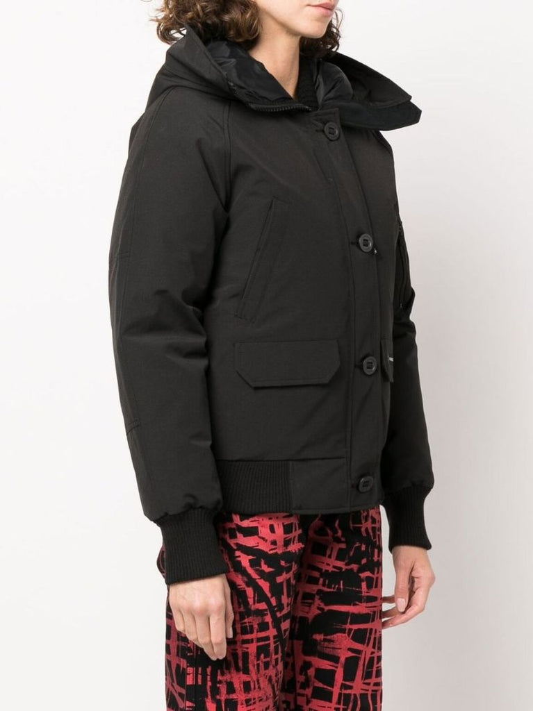 Black Chilliwack Hooded Bomber Jacket