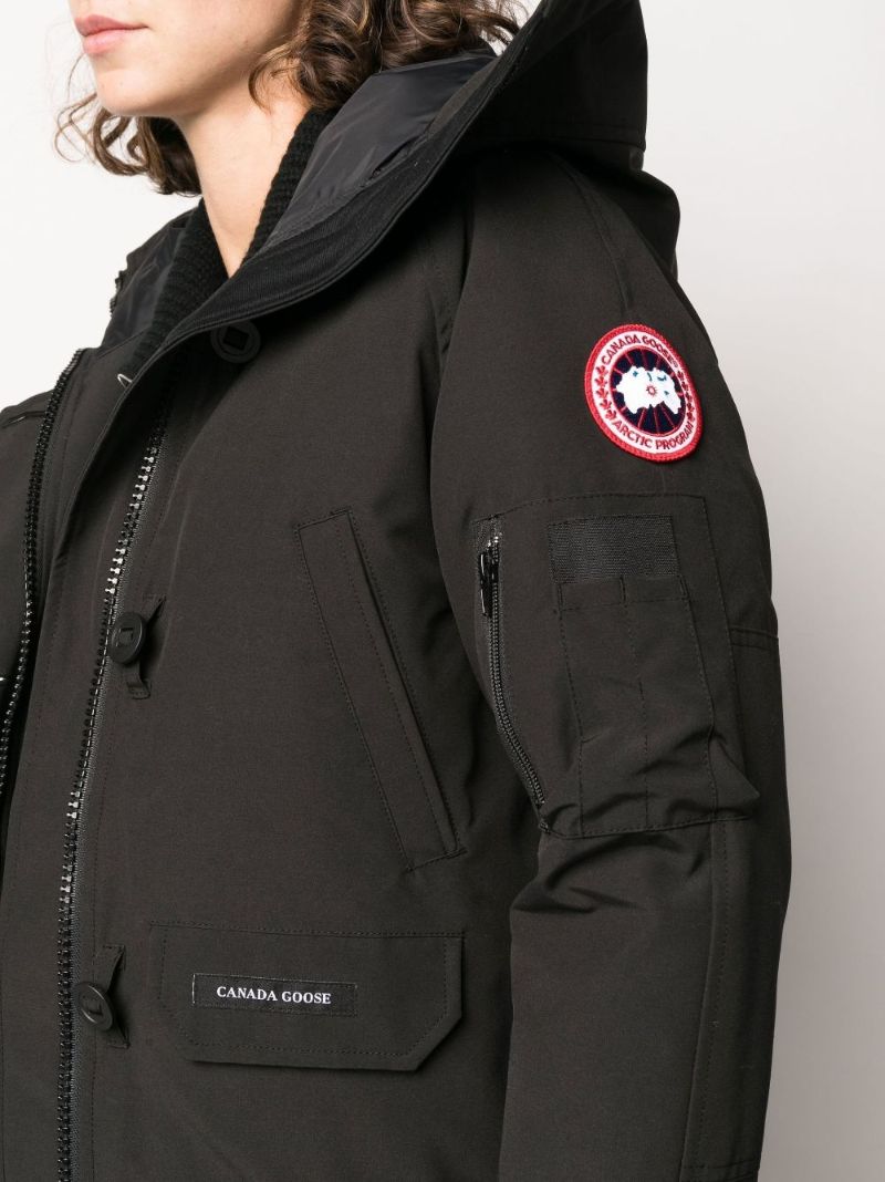 Black Chilliwack Hooded Bomber Jacket