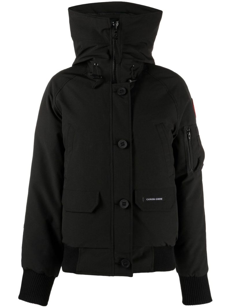 Black Chilliwack Hooded Bomber Jacket