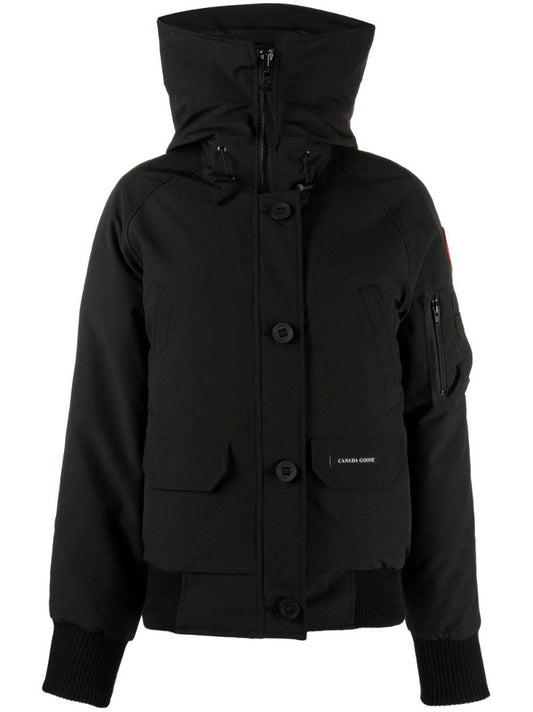 Black Chilliwack Hooded Bomber Jacket