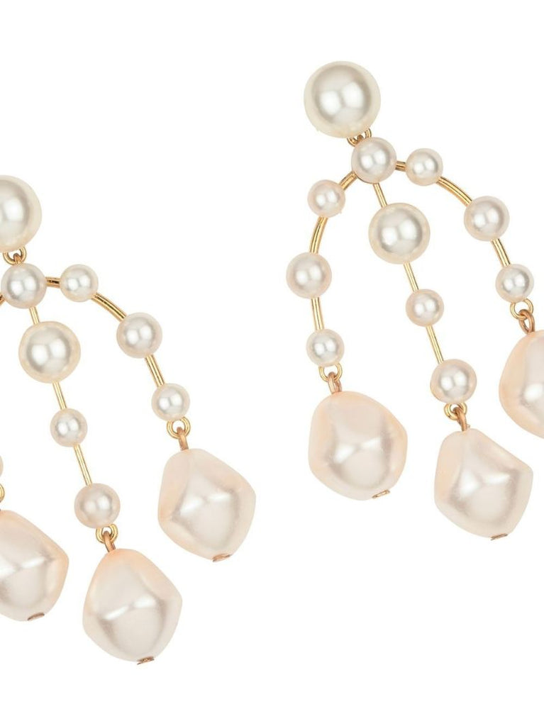 Gold-tone Dara Pearl Drop Earrings