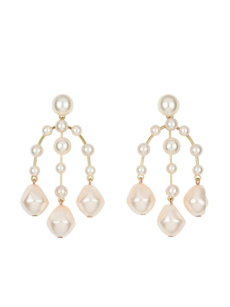 Gold-tone Dara Pearl Drop Earrings
