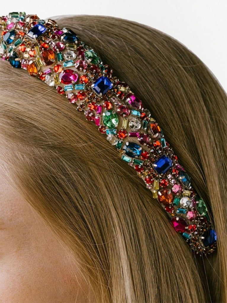 Neutral Mimi Crystal Headband