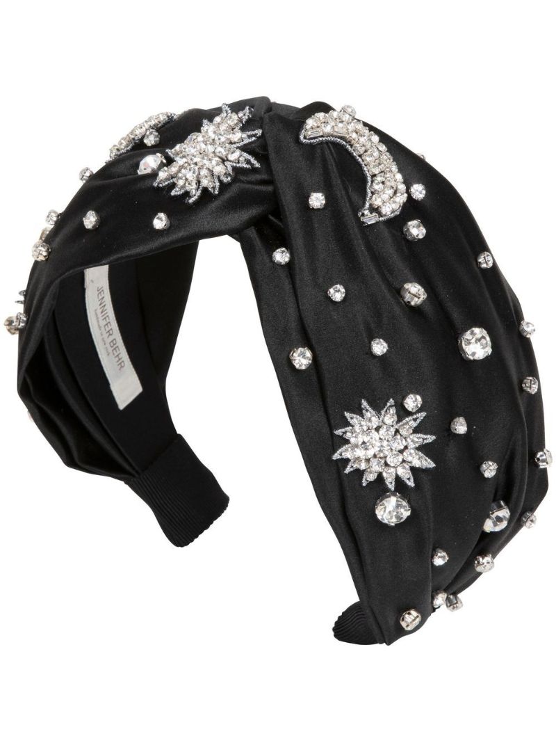 Black Orion Crystal Embellished Headband