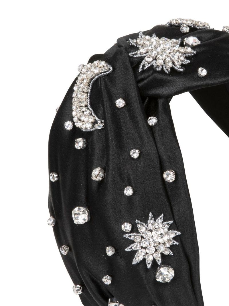 Black Orion Crystal Embellished Headband