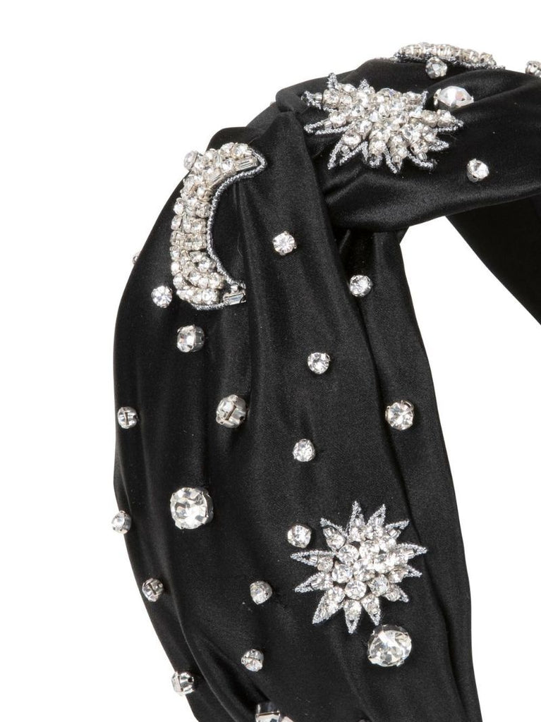 Black Orion Crystal Embellished Headband
