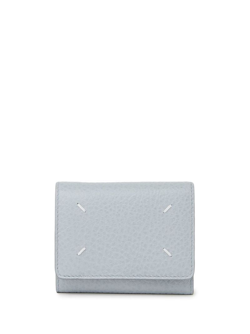 Blue Four-stitch Wallet