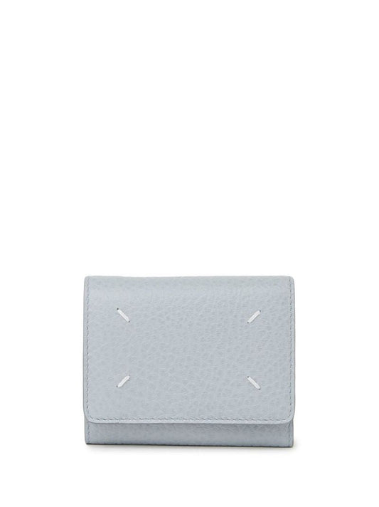 Blue Four-stitch Wallet