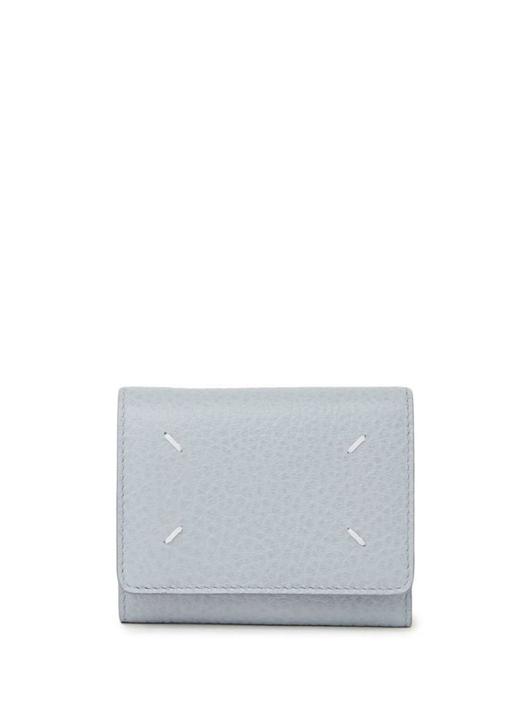 Blue Four-stitch Wallet