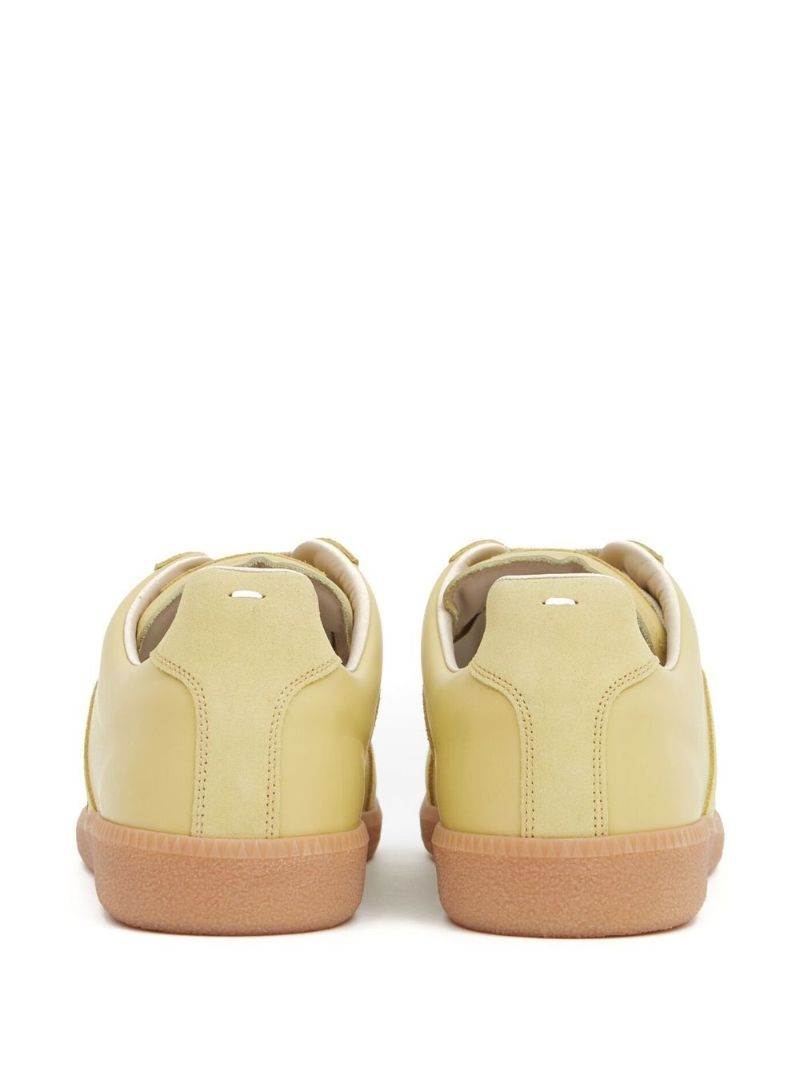 Yellow Replica Leather Sneakers