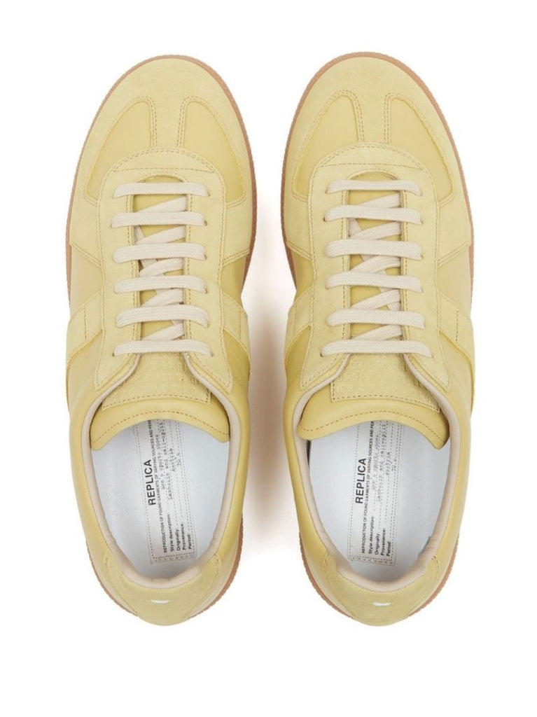 Yellow Replica Leather Sneakers