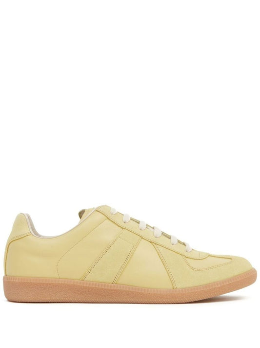 Yellow Replica Leather Sneakers