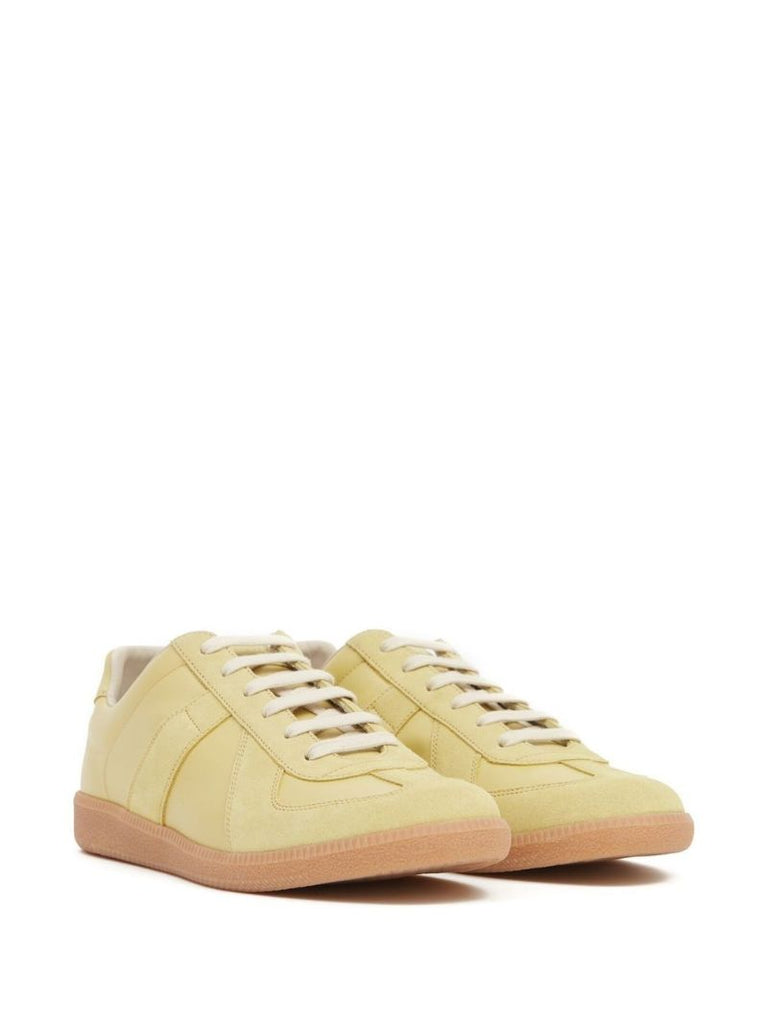 Yellow Replica Leather Sneakers