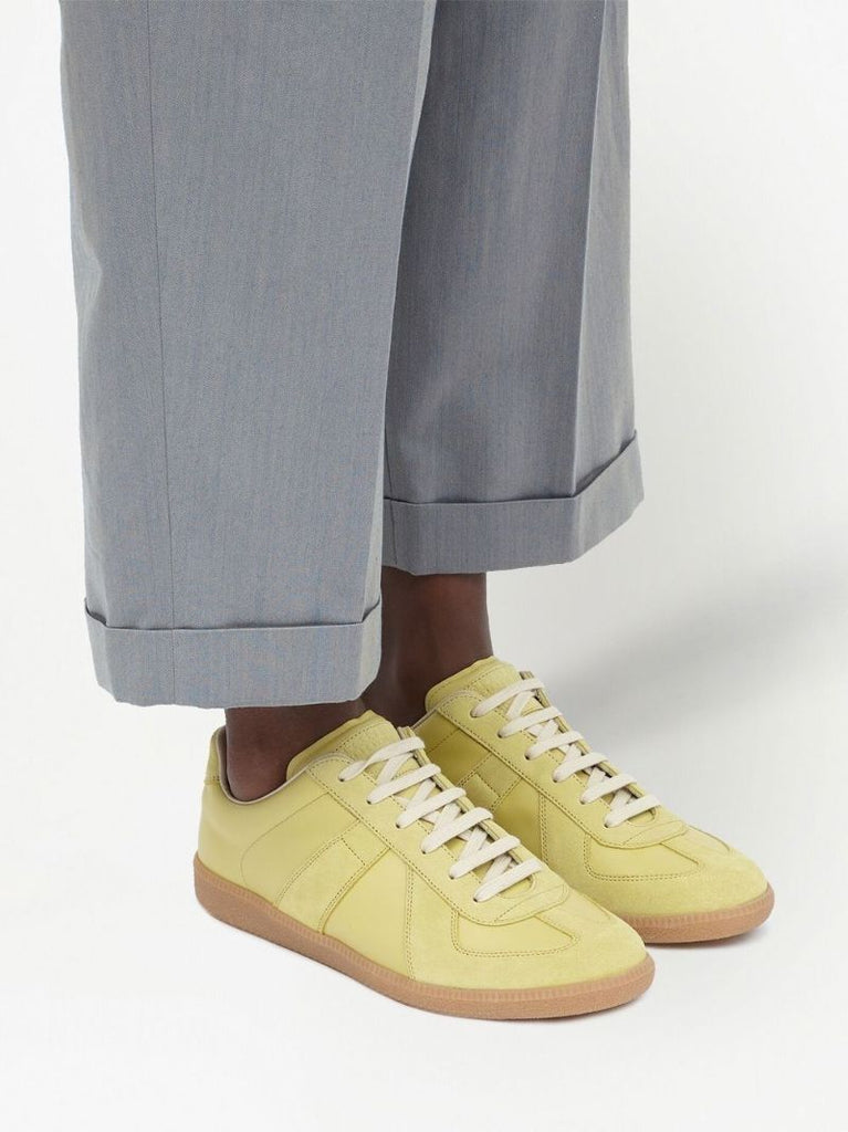 Yellow Replica Leather Sneakers