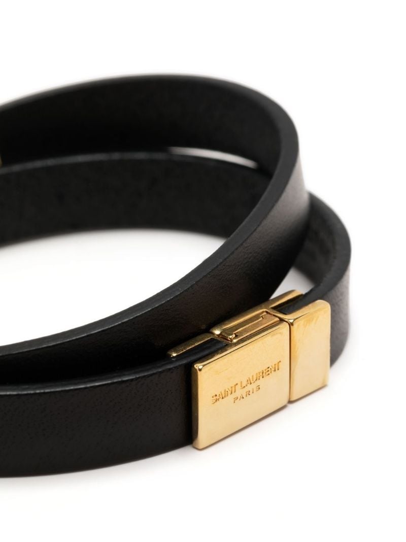 Black Opyum Leather Bracelet
