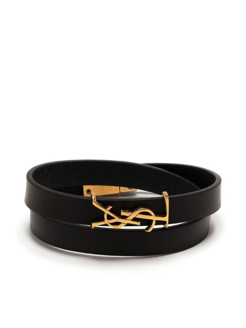 Black Opyum Leather Bracelet