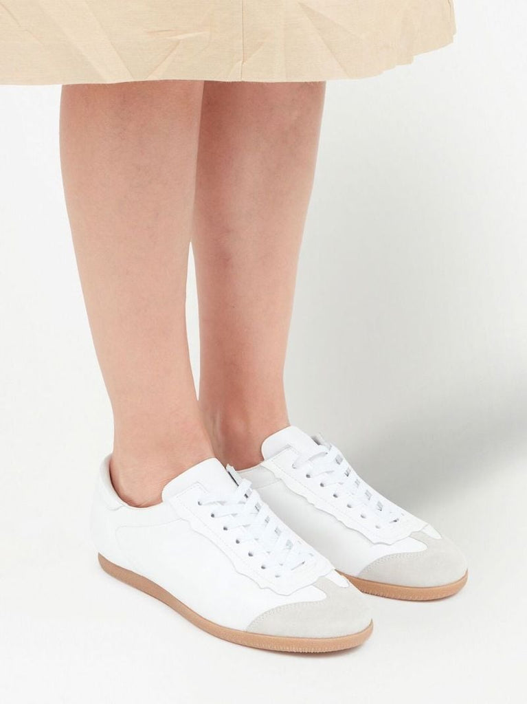 White Featherlight Low Top Sneakers