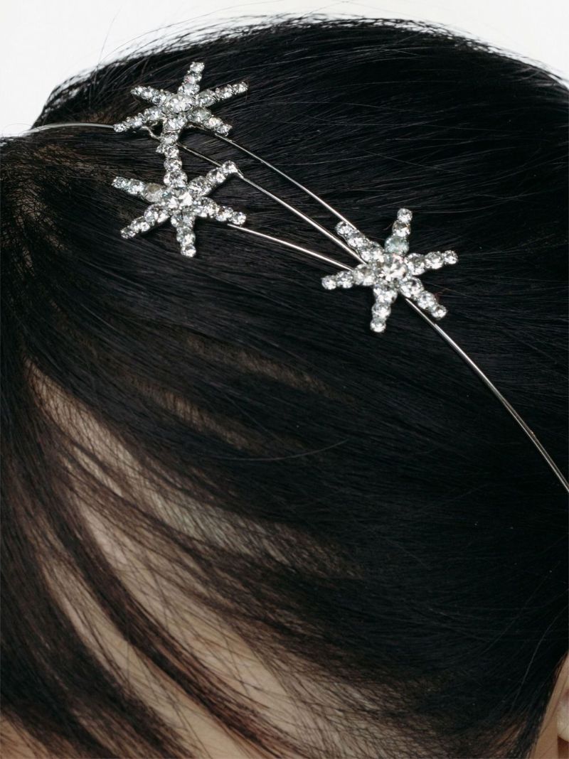 Silver-tone Venus Crystal Headband