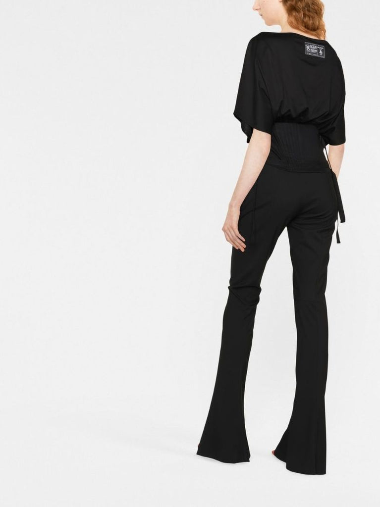 Black Buckle Detail Top