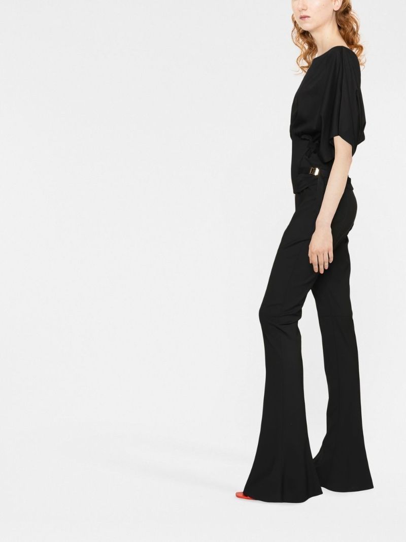 Black Buckle Detail Top