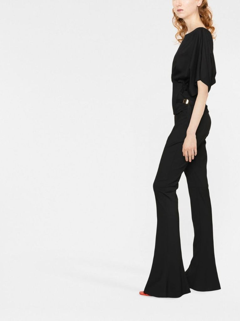 Black Buckle Detail Top