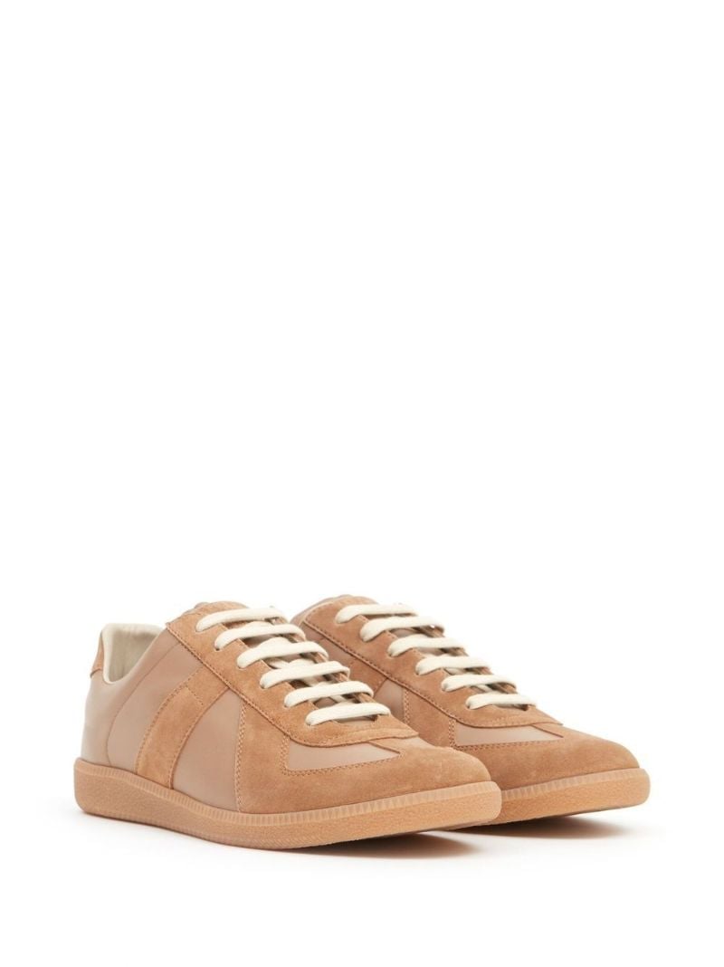 Brown Replica Leather Sneakers