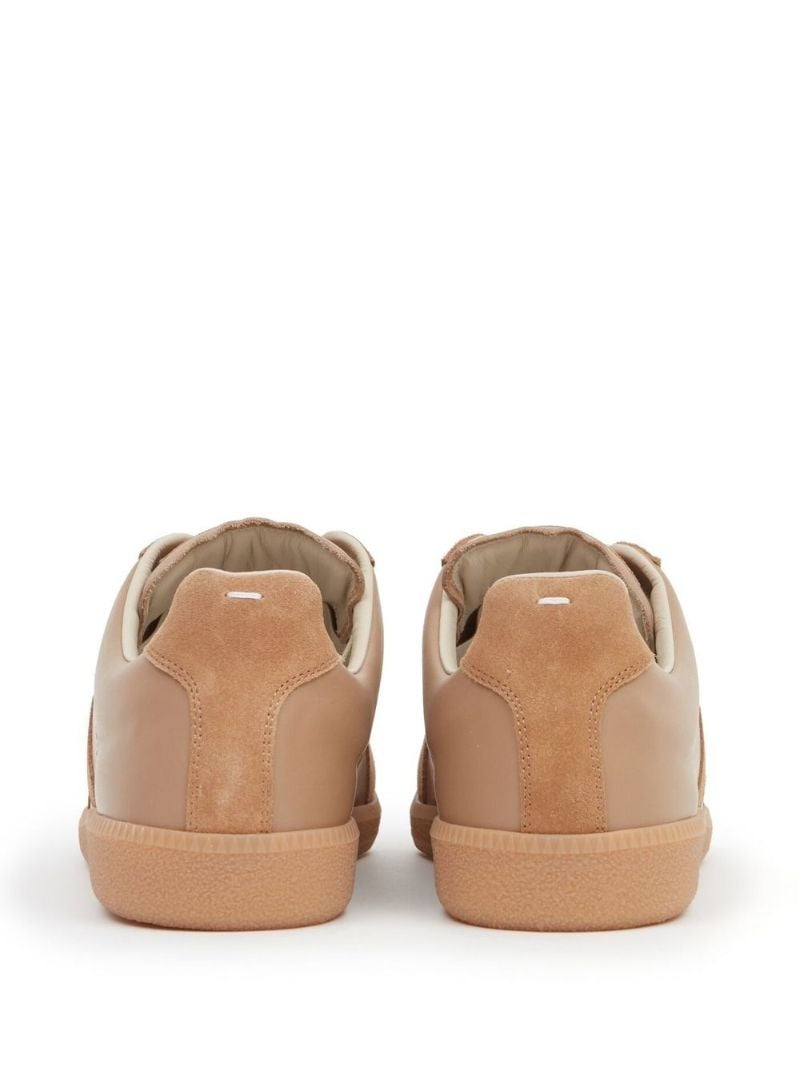 Brown Replica Leather Sneakers