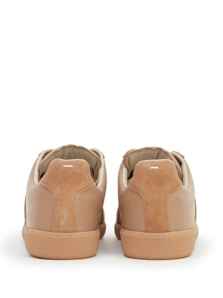 Brown Replica Leather Sneakers