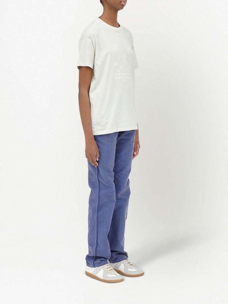White Logo Print T-shirt