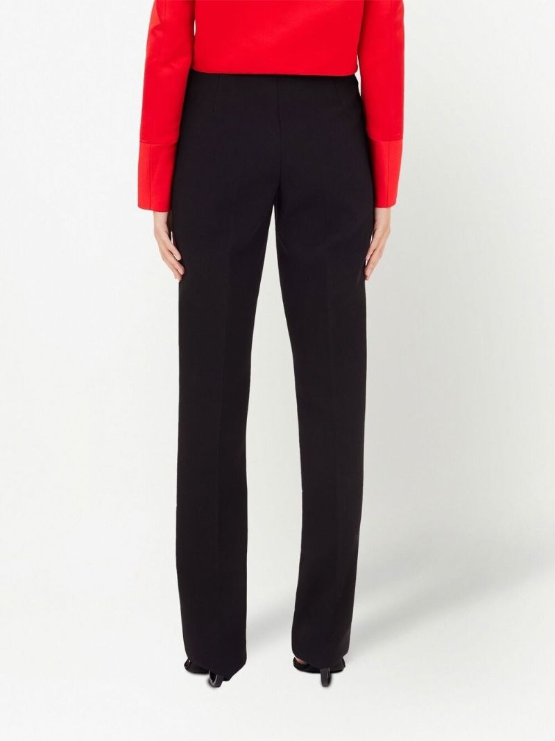Black Straight-leg Trousers