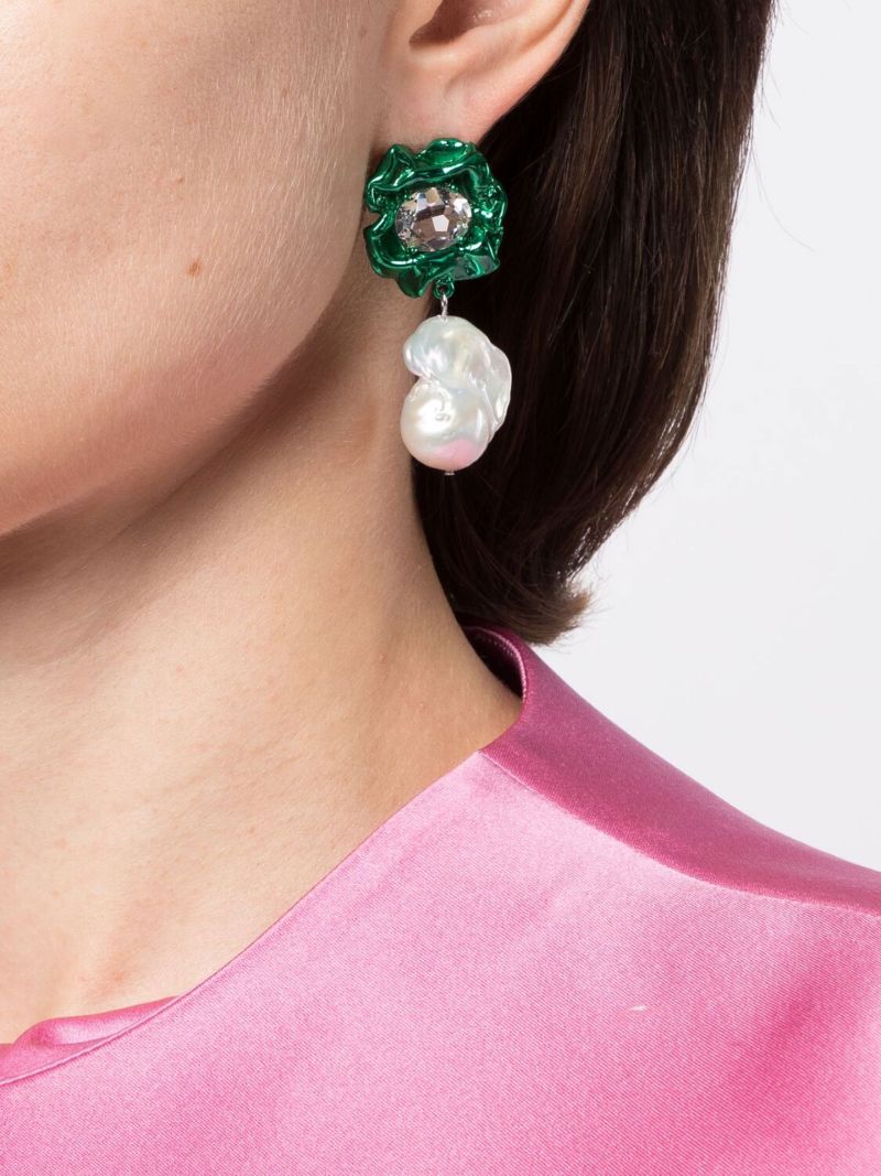 Sterling Silver Lola Baroque Pearl Drop Earrings