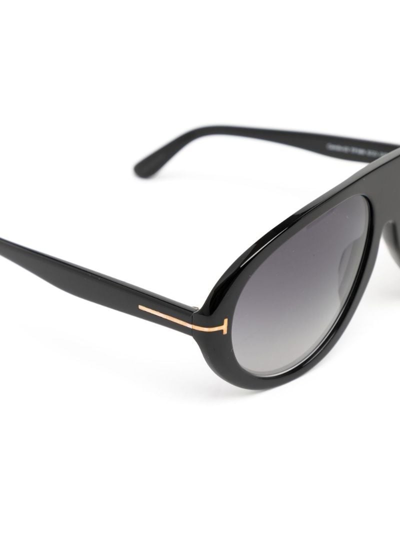 Black Camilo Pilot-frame Sunglasses