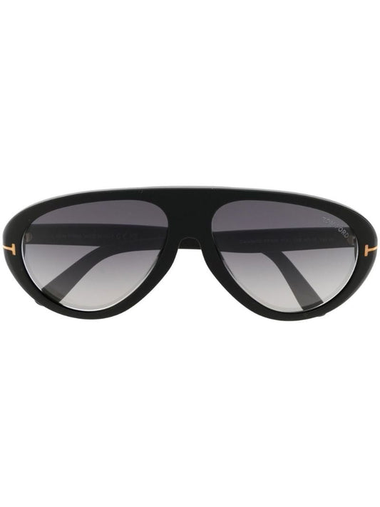 Black Camilo Pilot-frame Sunglasses