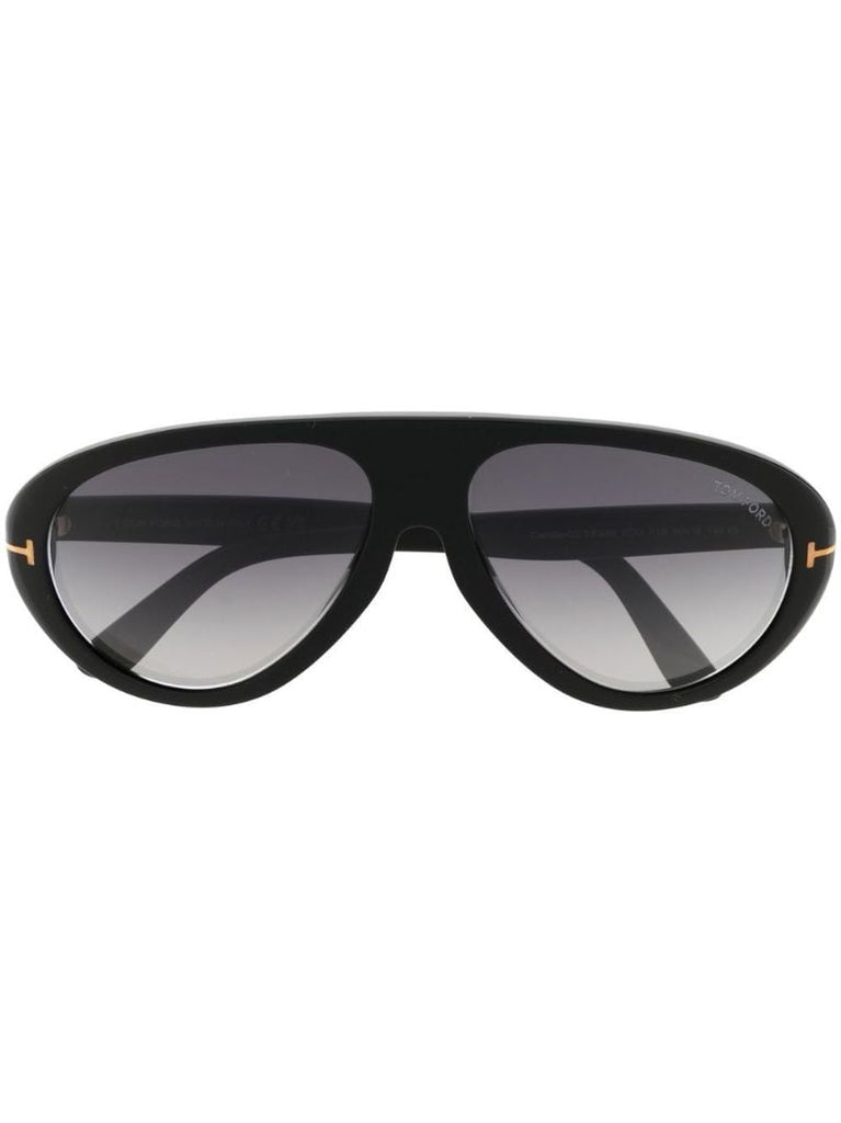 Black Camilo Pilot-frame Sunglasses