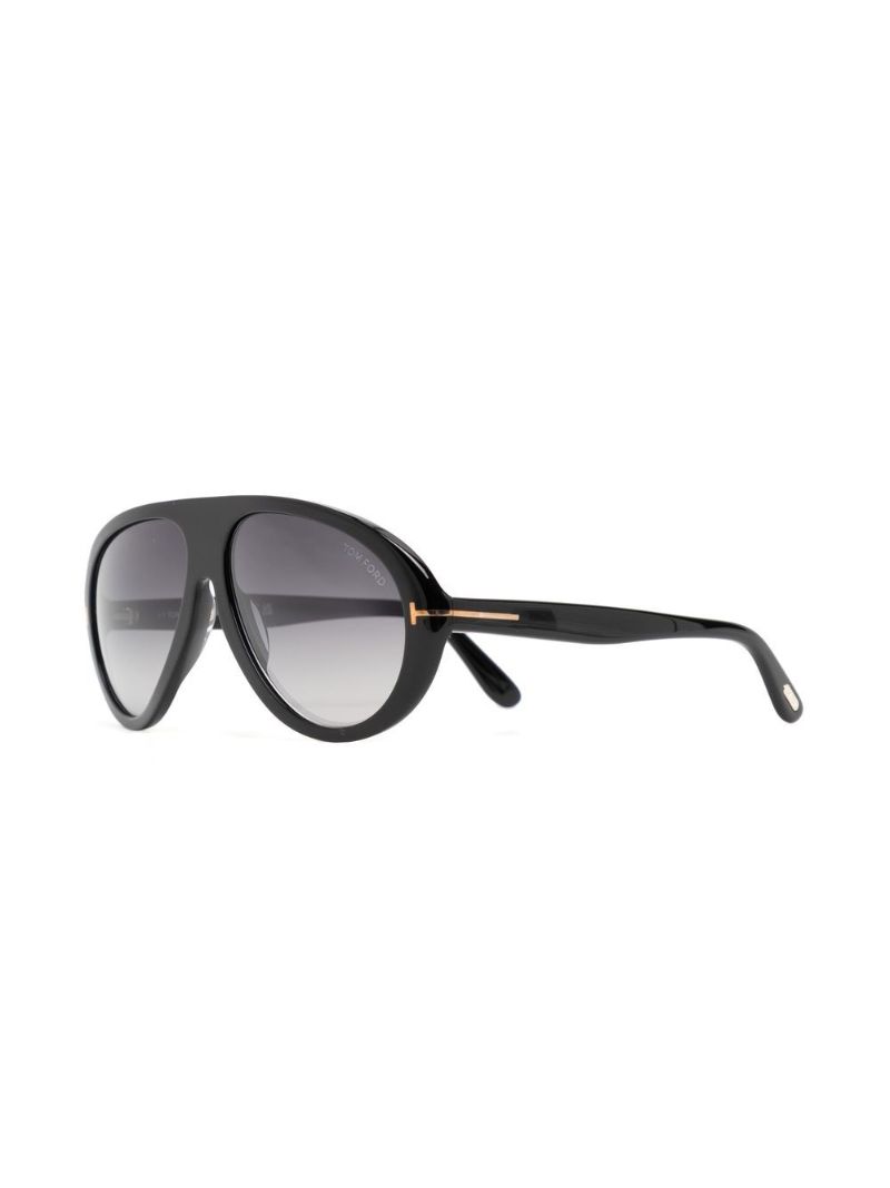 Black Camilo Pilot-frame Sunglasses