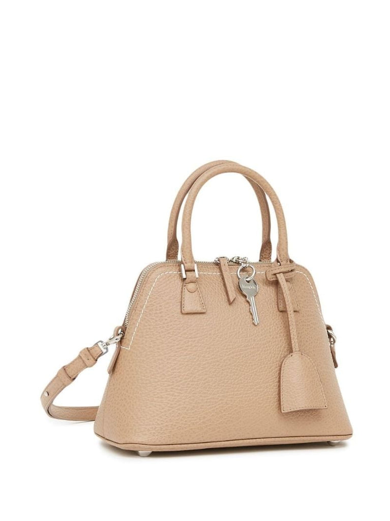 Beige 5ac Classic Mini Top Handle Bag