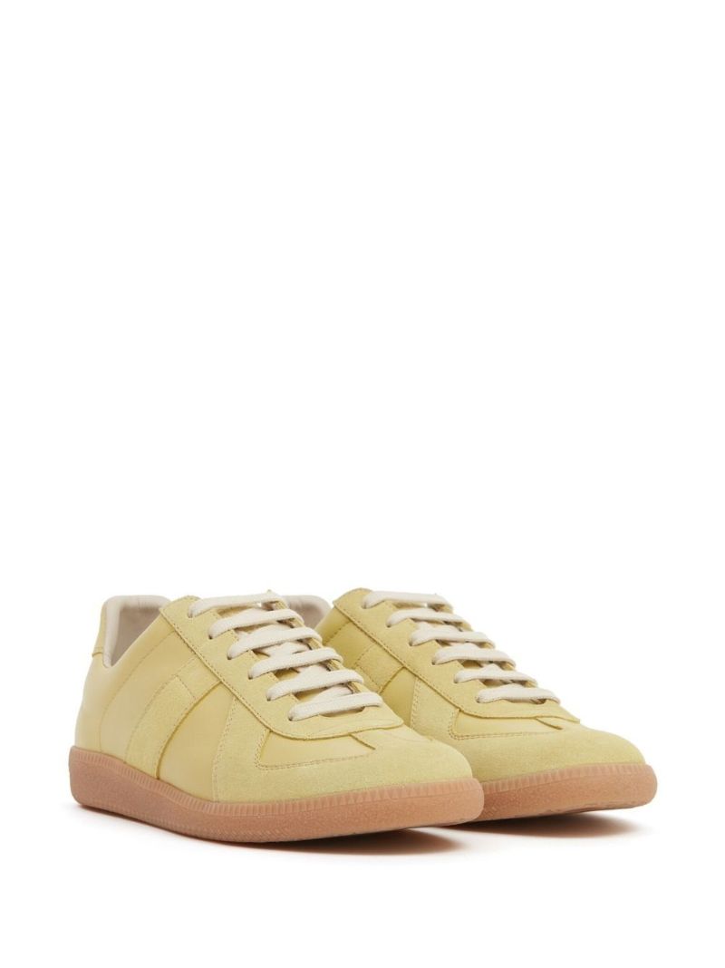 Yellow Replica Leather Sneakers