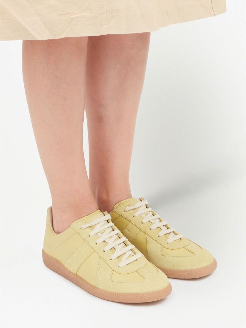 Yellow Replica Leather Sneakers