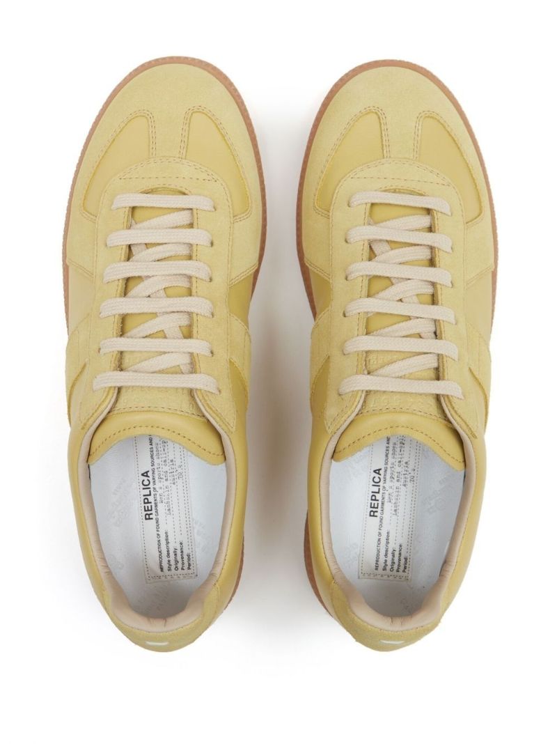 Yellow Replica Leather Sneakers
