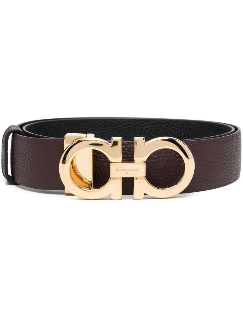 Brown Donna Gancini-buckle Belt