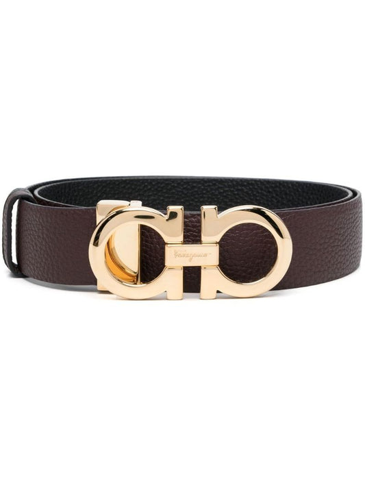 Brown Donna Gancini-buckle Belt