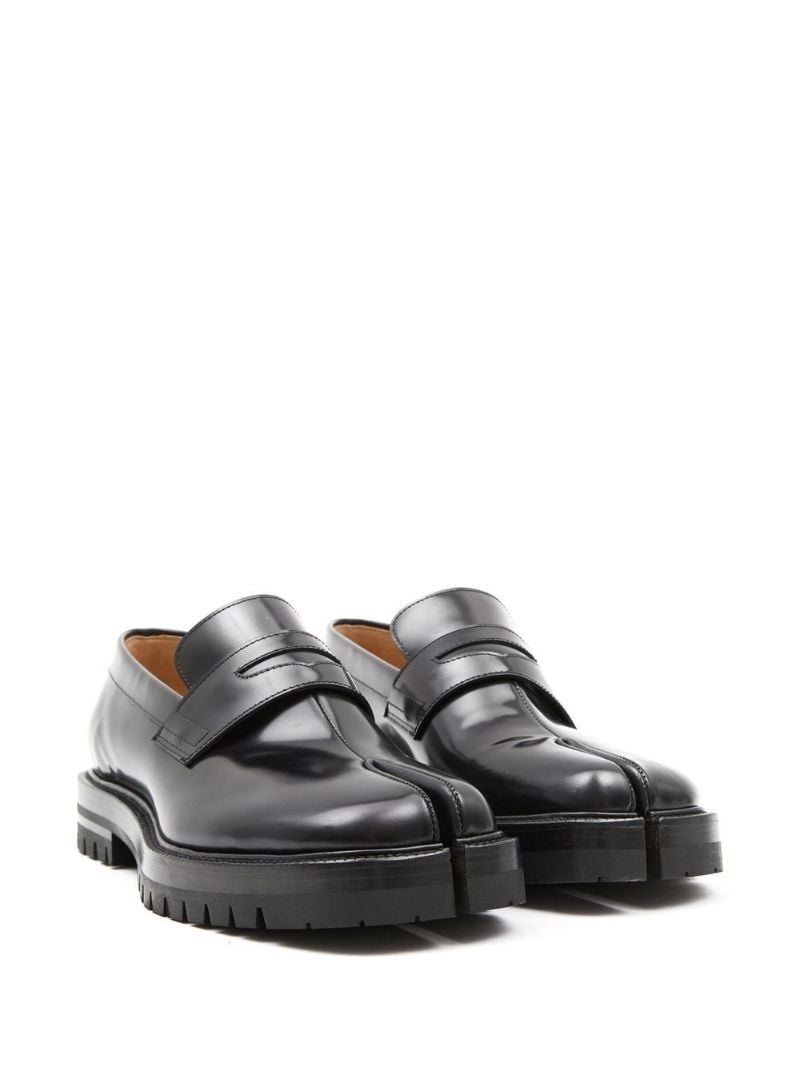 Black Tabi Toe Loafers