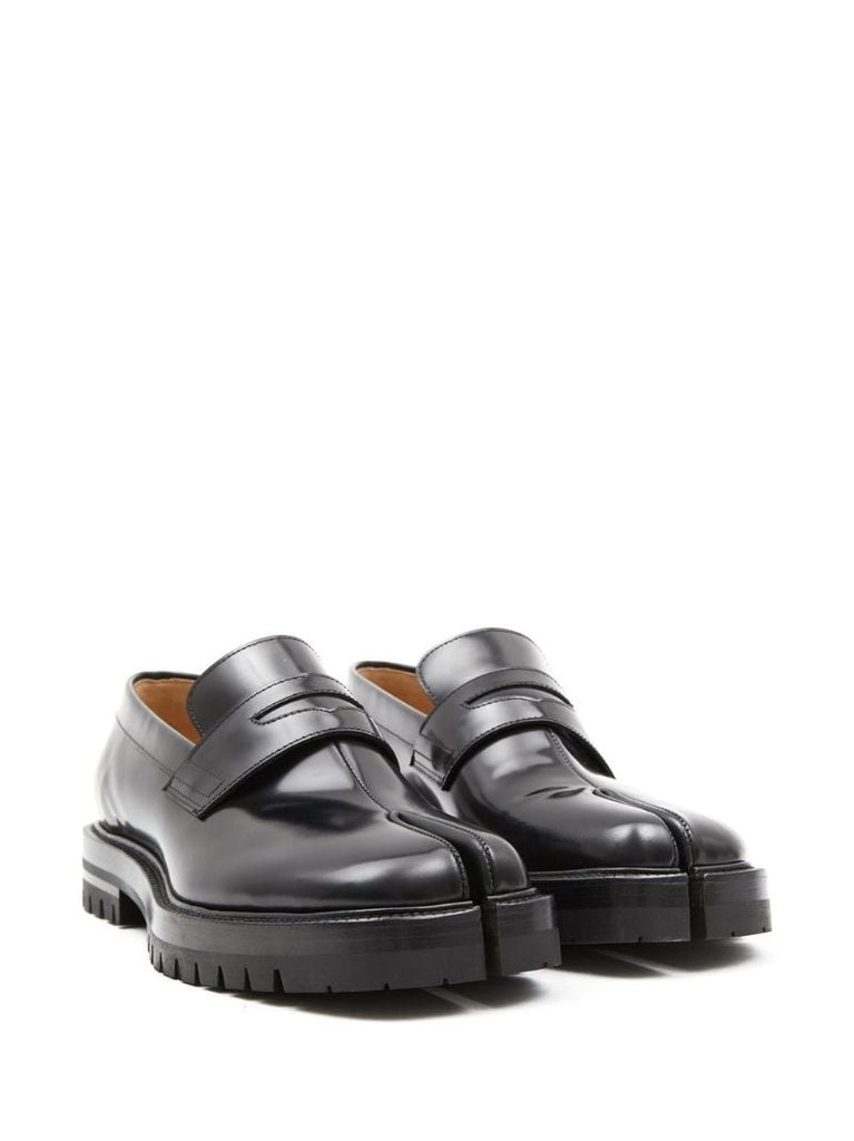 Black Tabi Toe Loafers