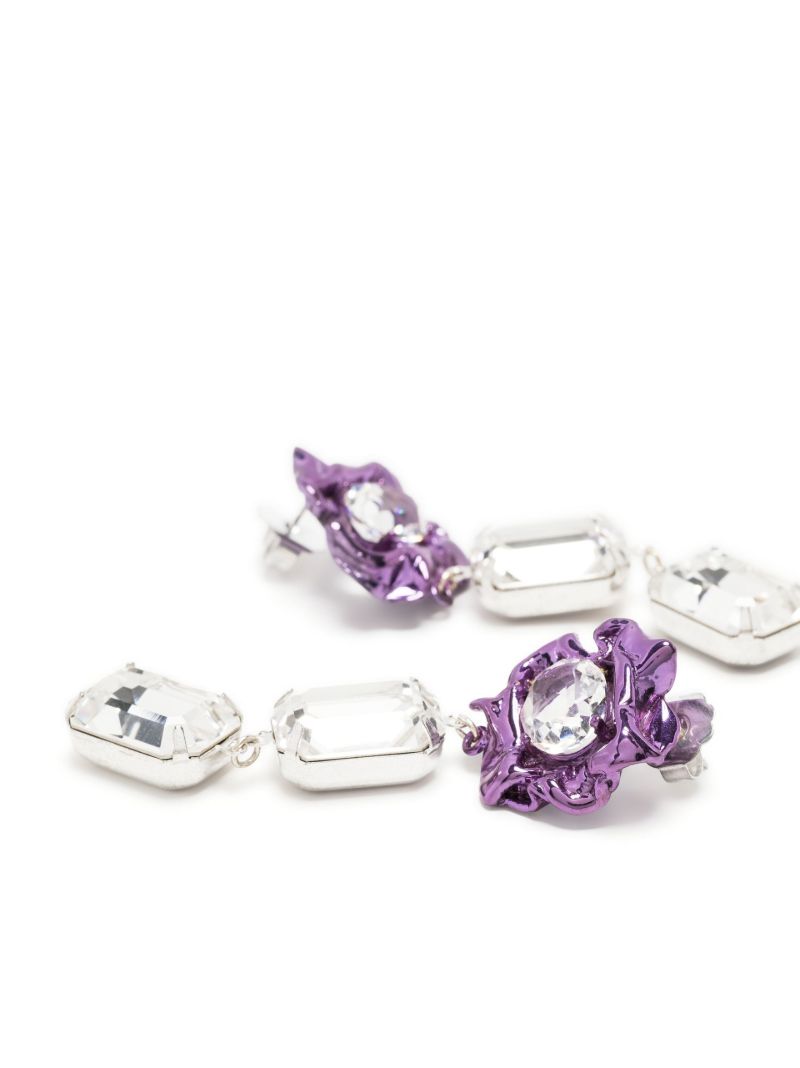 Sterling Silver Ada Crystal Statement Drop Earrings