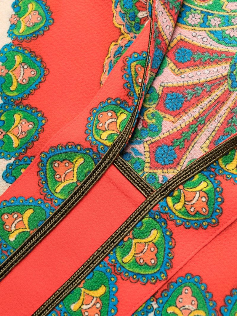 Red Tuiga Printed Maxi Dress