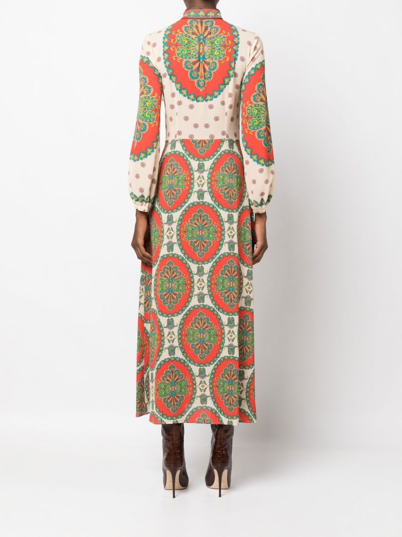 Red Tuiga Printed Maxi Dress