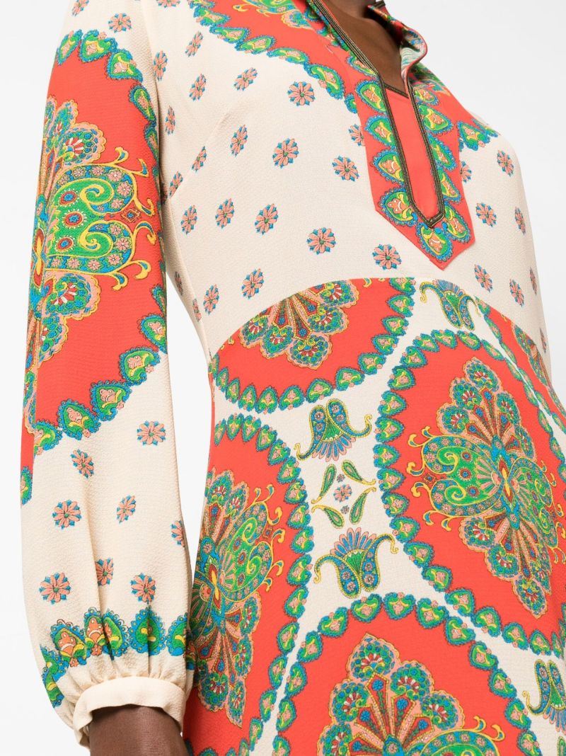 Red Tuiga Printed Maxi Dress