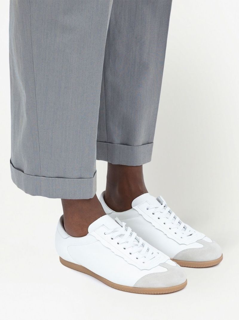 White Featherlight Leather Sneakers