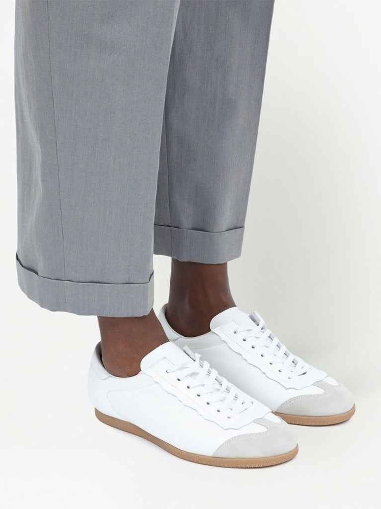 White Featherlight Leather Sneakers
