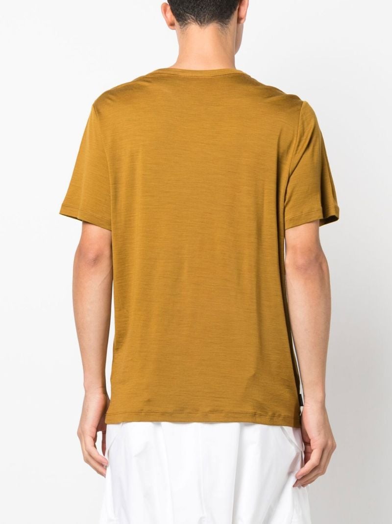 Brown Merinofine Wool T-shirt